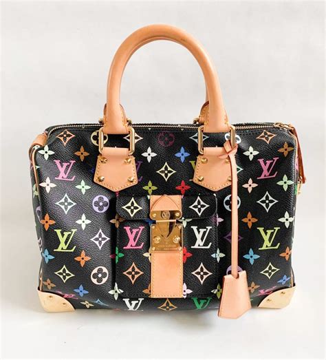 louis vuitton black multicolor speedy|authentic louis vuitton speedy.